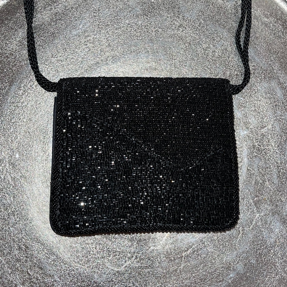 Vintage Diane Von Furstenberg Beaded Crossbody Evening Clutch Purse - Picture 15 of 16